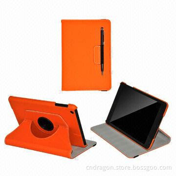 Swivel case rubberized lining for iPad mini